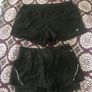 Black athletic shorts